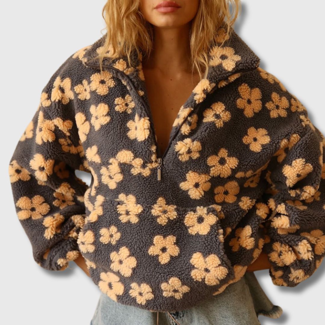 Sandra - Pull Sherpa med bohemisk inspiration